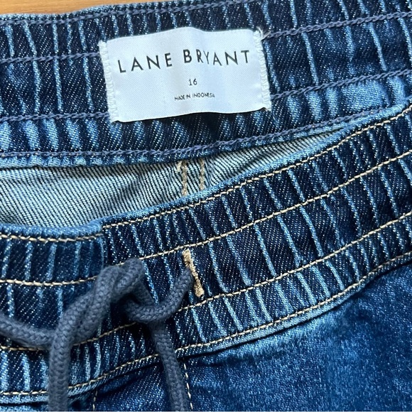 Lane Bryant High Rise Wide Leg Drawstring Pants 16 - Picture 2 of 4